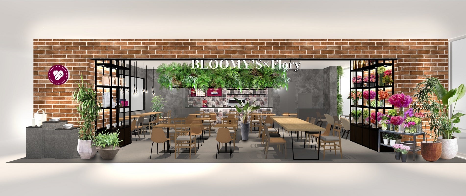 フラワーカフェ「BLOOMY’S×Flory」が2022年7月8日(金)にグランドオープン！