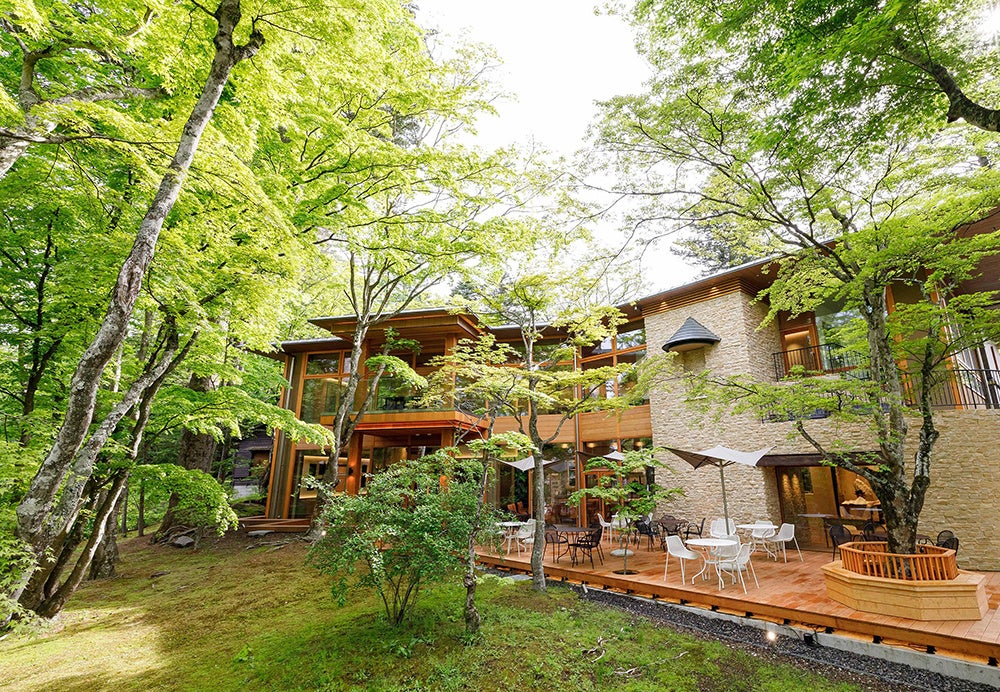 【軽井沢】東京ばな奈グループの幻想的な森のレストランに可憐な「森のアフタヌーンティー」誕生。