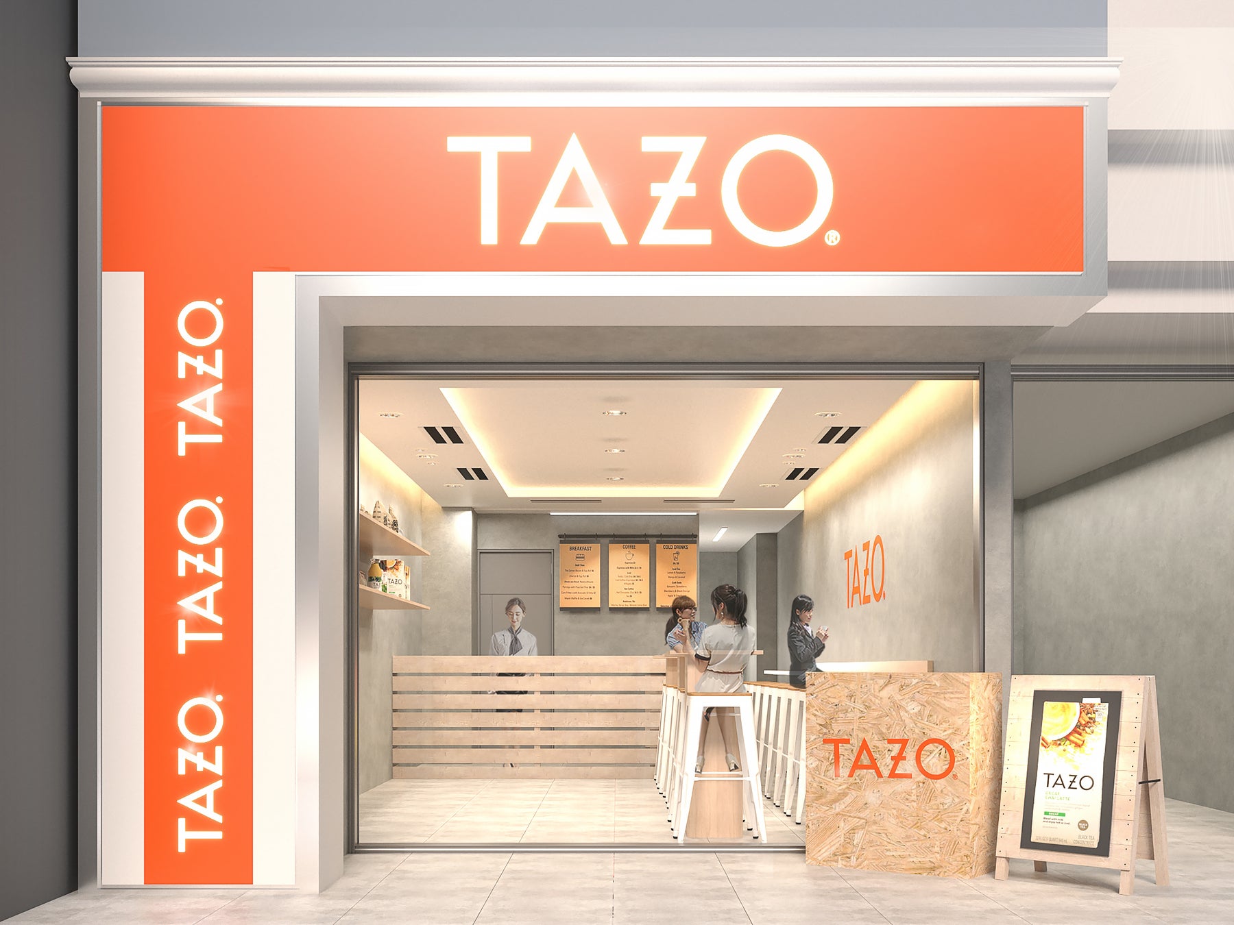 話題のアメリカ発人気ティーブランド「TAZO」　「TAZO」チャイティーが楽しめる期間限定店舗が銀座にオープン！