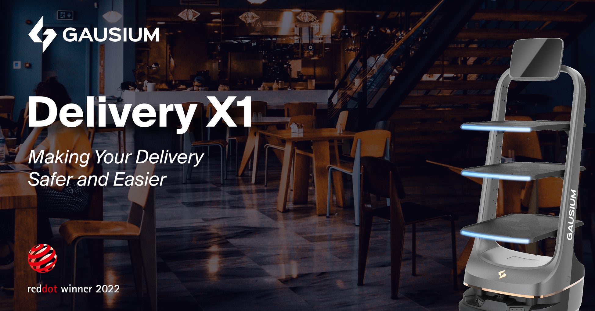 Gausiumの「Delivery X1」が2022年レッド・ドットデザイン賞でプロダクトデザイン賞を受賞
