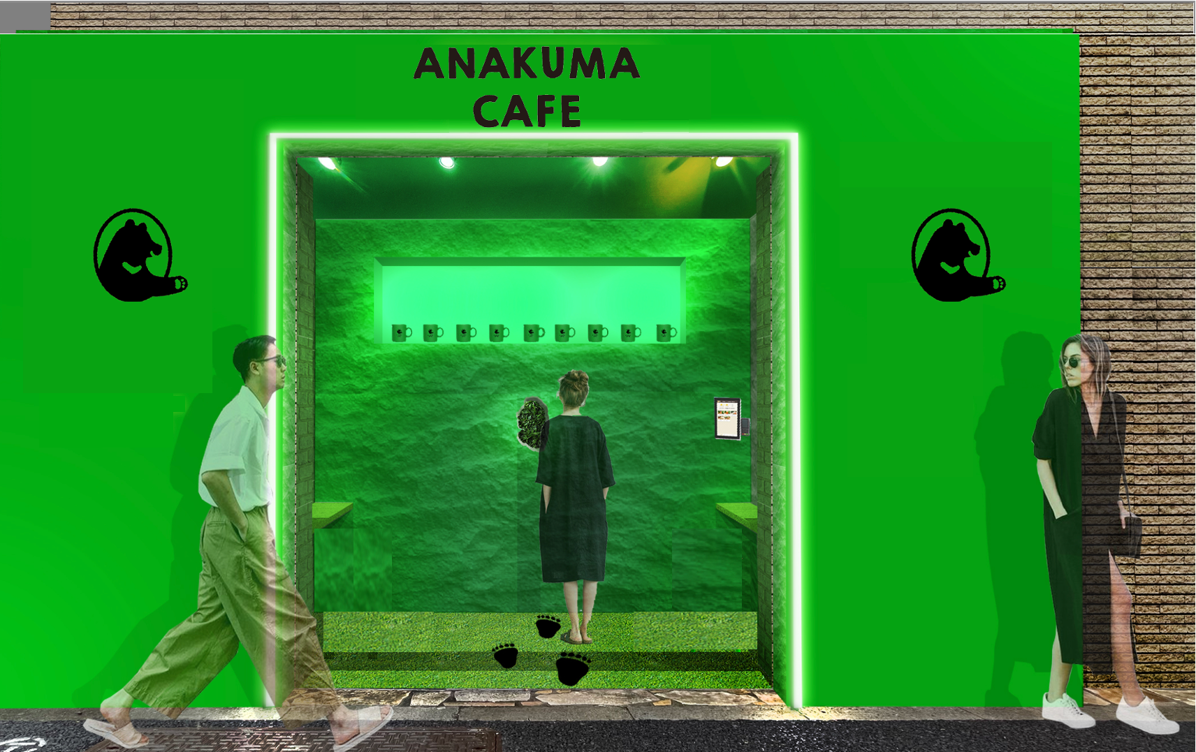 クマさんからCOFFEEを受け取る「非日常体験型」カフェ
『ANAKUMA CAFE』の第一号店が10月5日に原宿にオープン！