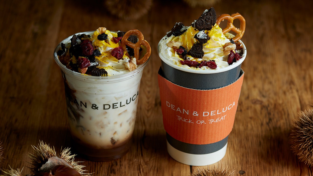 【DEAN & DELUCA】10月シーズナルドリンク　見た目もたのしい、お菓子を食べながら飲むラテ「チャンキーマロンラテ」