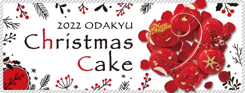 真っ赤なバラのリースケーキや可愛いリボンケーキが登場！新宿小田急の「クリスマスケーキ」