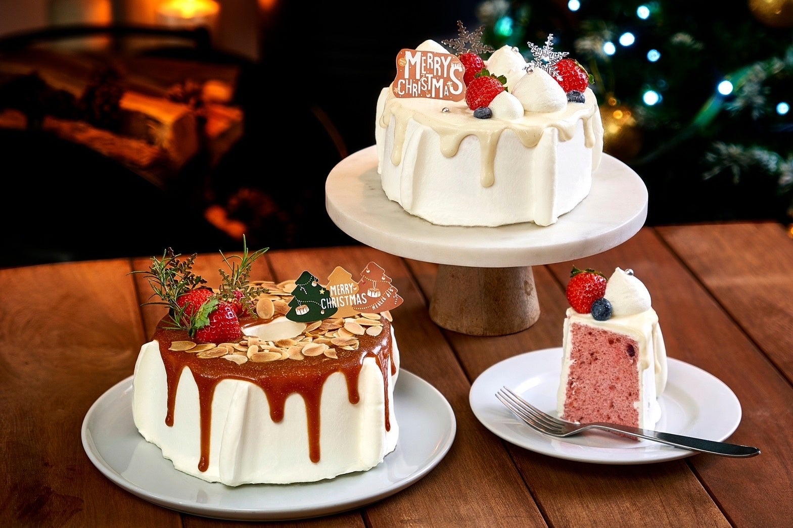 連日行列が続く生キャラメルシフォンケーキ専門店「MERCER bis」からクリスマス限定シフォンケーキが登場！