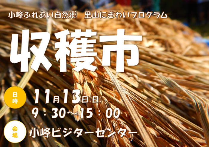 小峰公園で秋の収穫市を開催。地元の新鮮野菜をご用意してお待ちしております。