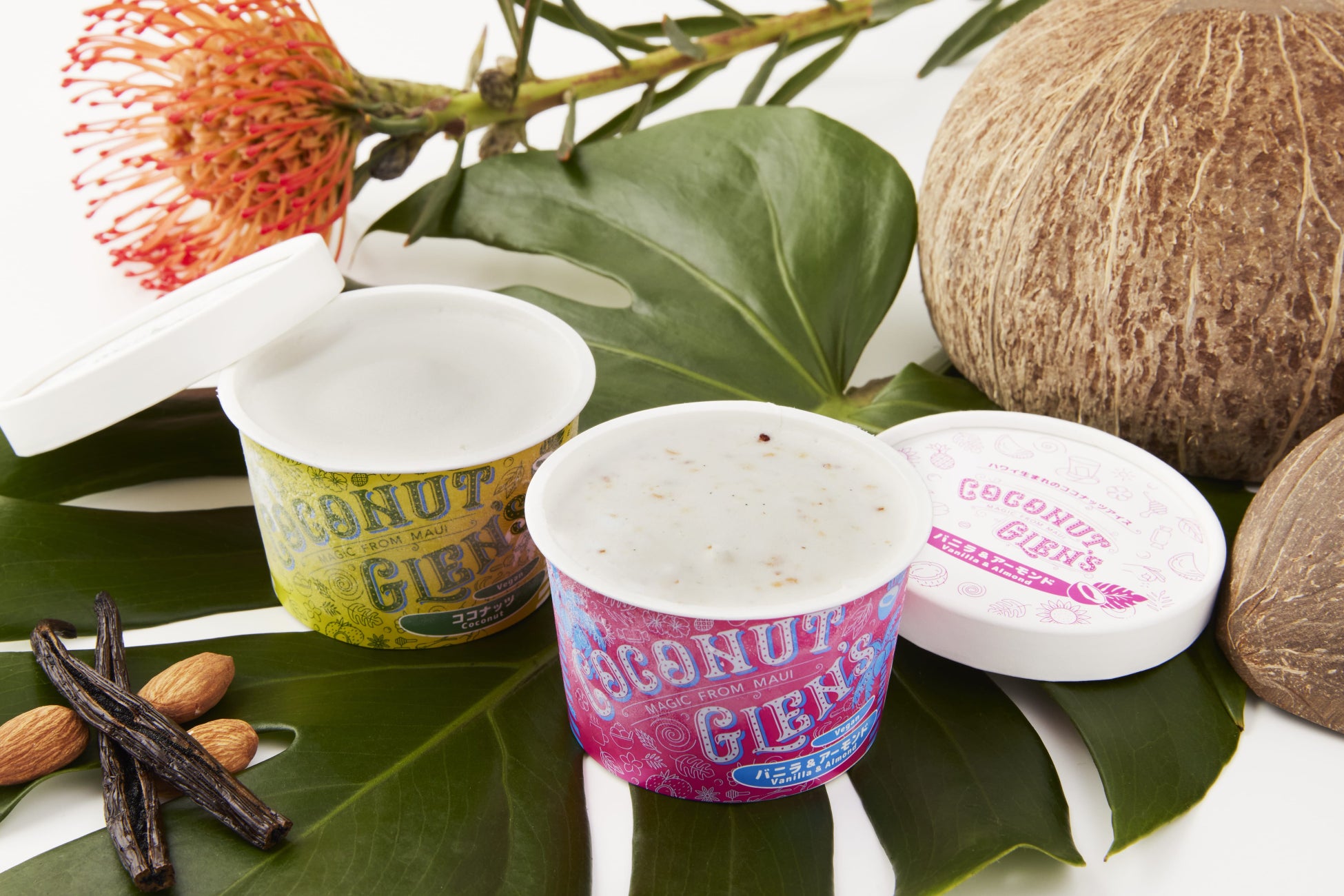 ミシュランシェフがジャングルの奥地で開発したハワイ・マウイ島生まれの濃厚ヴィーガンココナッツアイスクリーム