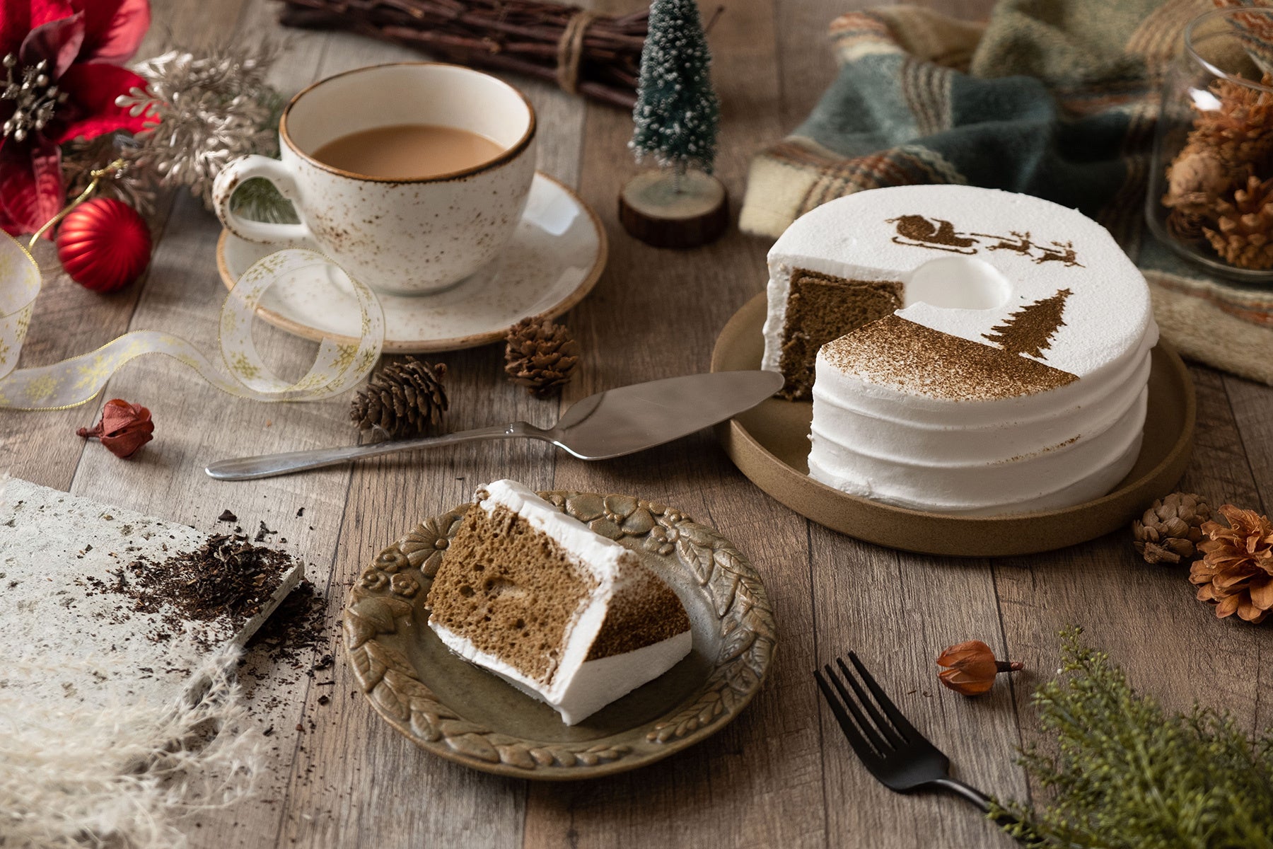 【新商品】シフォンケーキ専門店 This is CHIFFON CAKE. より数量限定 クリスマスデザインの紅茶シフォンケーキ「Earl Grey CHIFFON【christmas】」が登場！