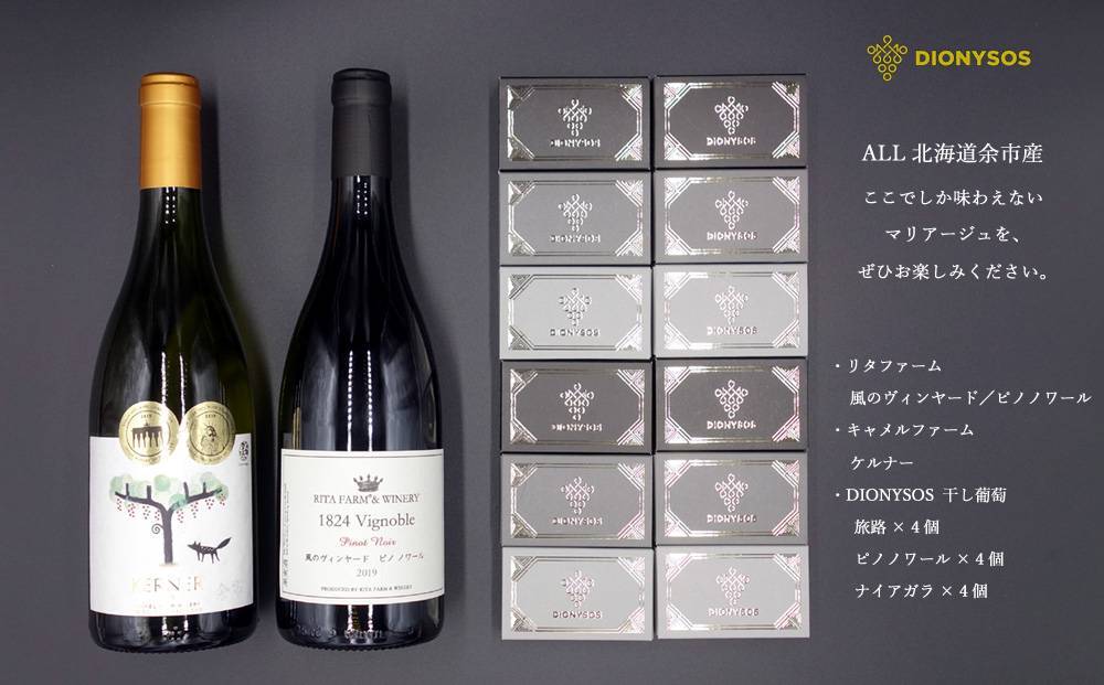 北海道・余市産完全無添加干し葡萄＆セレクトワインを
ふるさと納税謝礼品として掲載