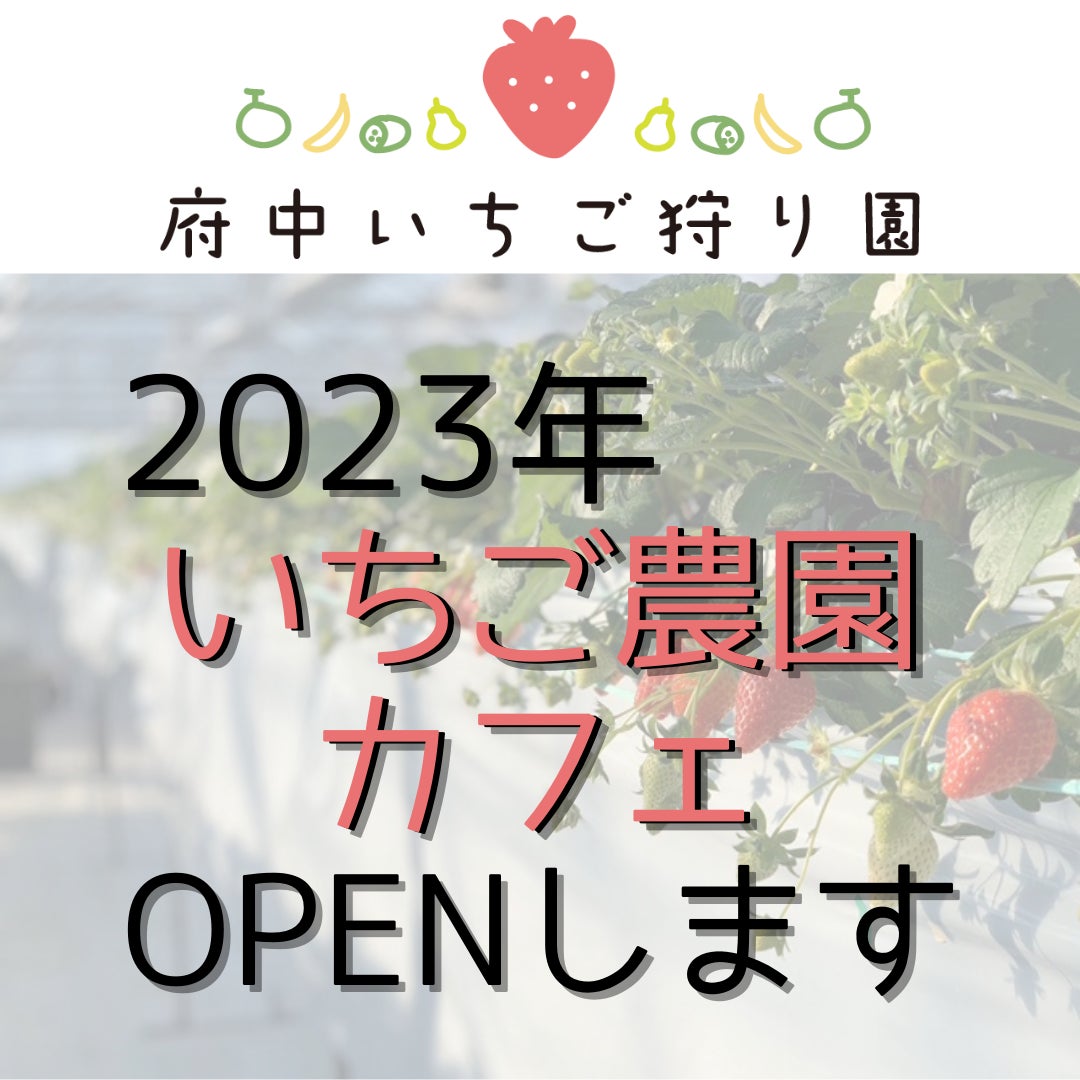 【東京都初！】東京のいちご農園併設のいちごカフェいちごが堪能できるいちごスイーツを販売開始！