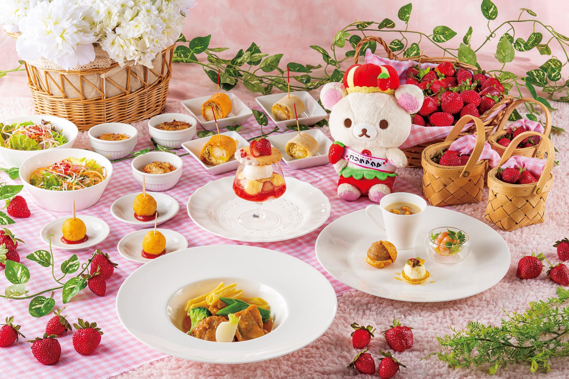 桜といちごスイーツを楽しむブッフェスタイルのアフタヌーンティー！　期間限定『桜＆ストロベリー アフタヌーンティー ブッフェ』開催