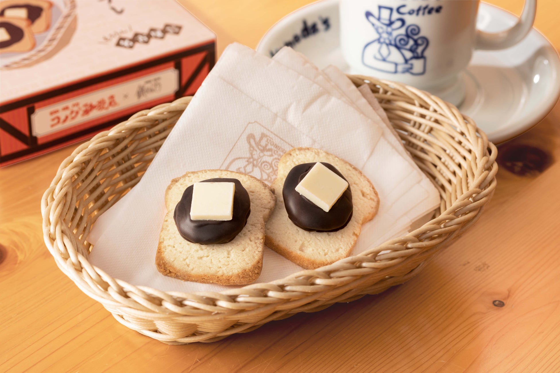 これぞ名古屋土産の決定版！『コメダ珈琲店の小倉トーストサブレ』“銀のぶどう”とのコラボで誕生