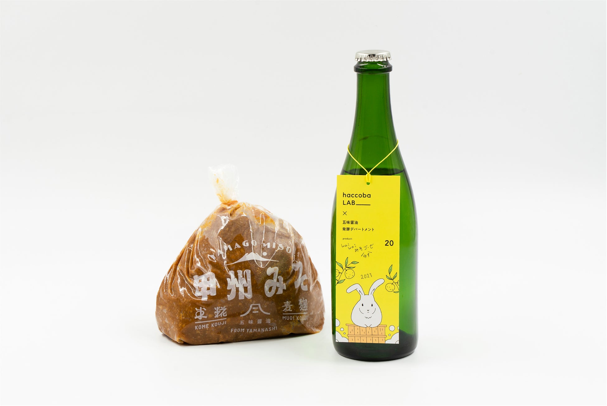 【五味醤油×発酵デパートメント×haccoba】ビールのゴーゼをモチーフに、お米と一緒に味噌を発酵させたSakeの第2弾「WaiWaiゆずみそゴーゼ」。haccobaより3月2日発売。