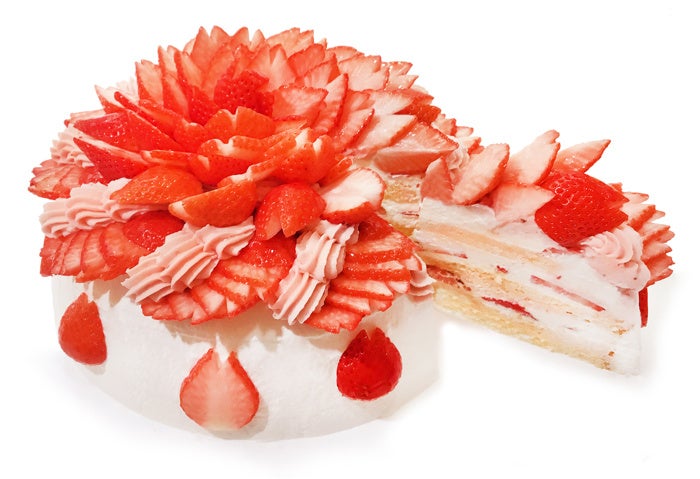 カフェコムサは毎月22日がショートケーキの日！3月は満開の桜を愛でるショートケーキが登場
