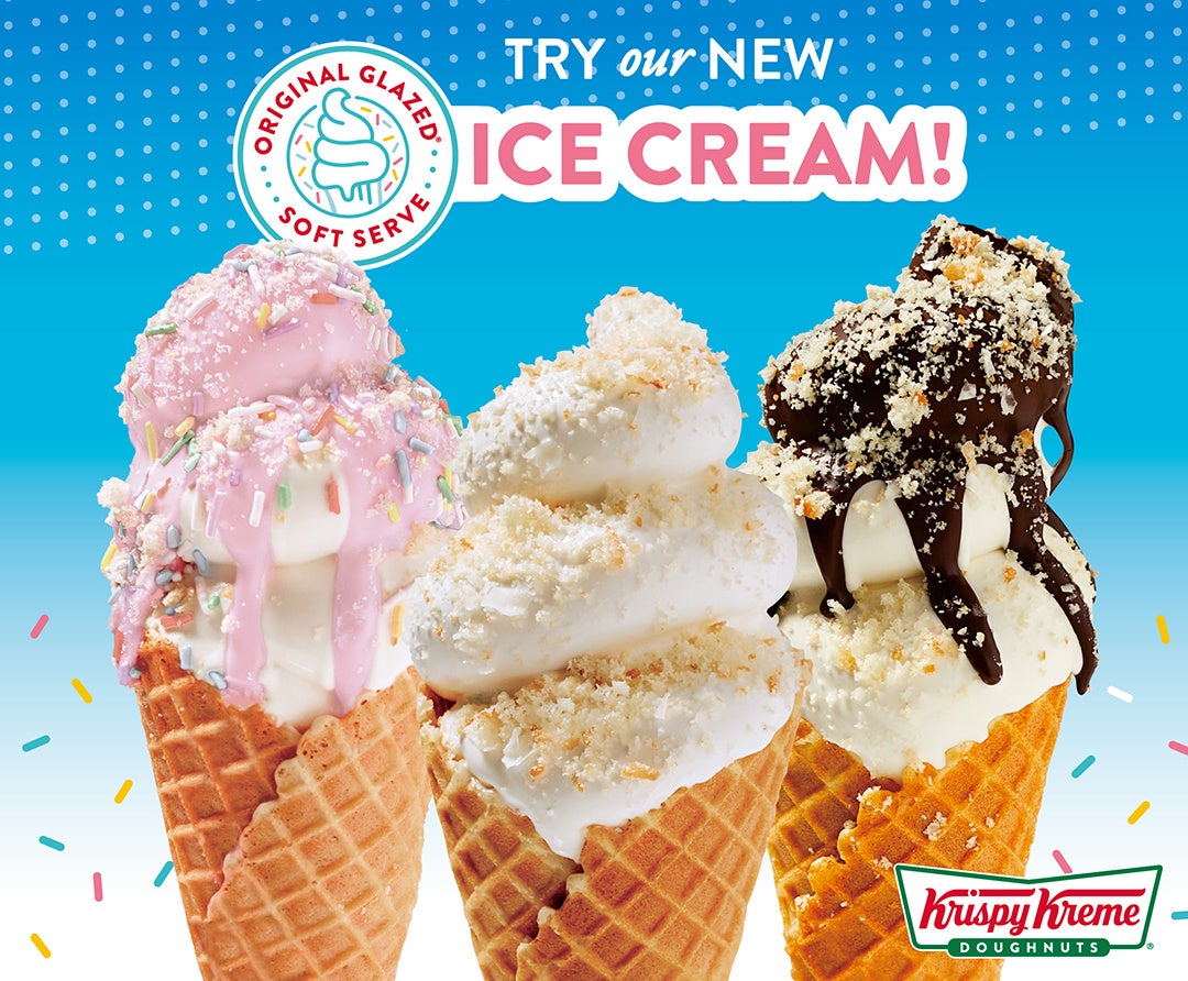人気No.1のオリジナル・グレーズド®がそのままソフトクリームに⁉『オリジナル・グレーズド® ソフトクリーム』アメリカ国外で初登場