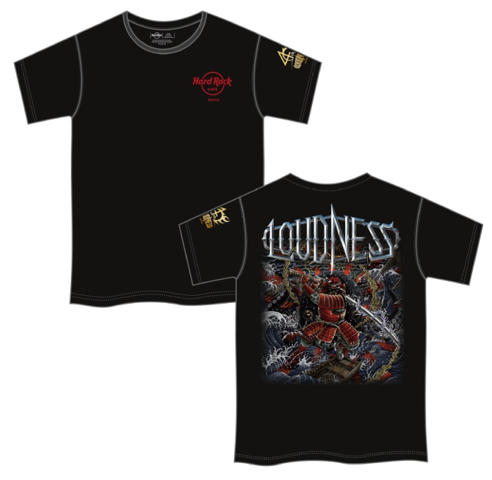 「ハードロックカフェ」東京店　ヘヴィ・メタルバンド「LOUDNESS」とのコラボTシャツが登場！「LOUDNESS x HRC TOKYO Collaboration T-shirt」