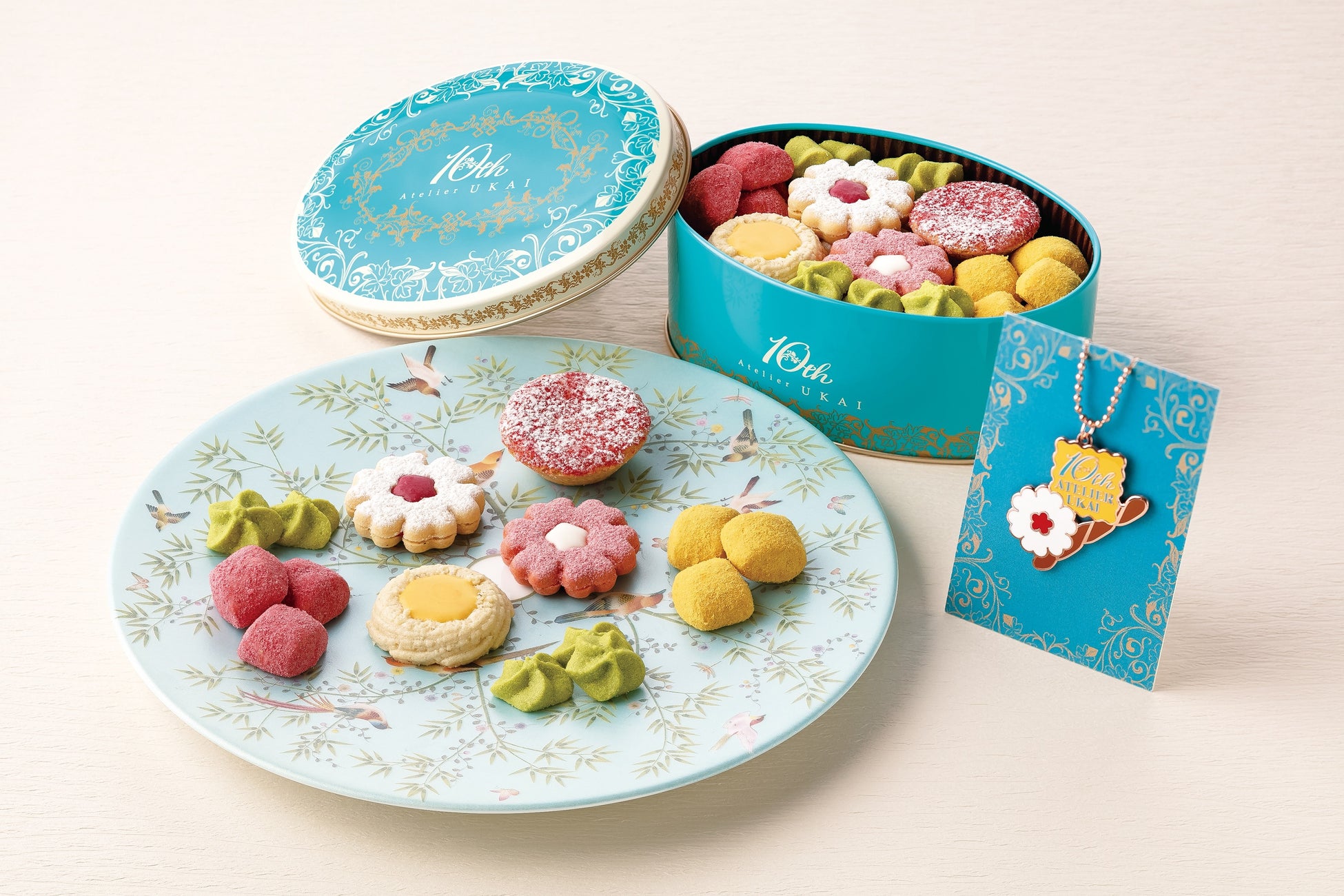 「アトリエうかい10周年記念缶」ブーケのようなクッキーに感謝の想いを込めて、2023年7月3日（月）から販売開始