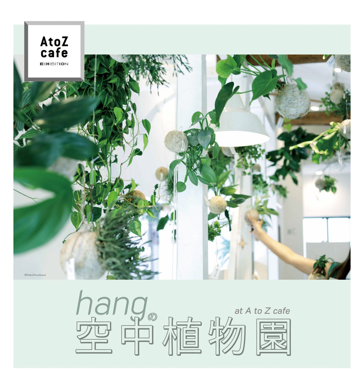 「hangの空中植物園」ワークショップ南青山「A to Z cafe」で2日間限定開催！