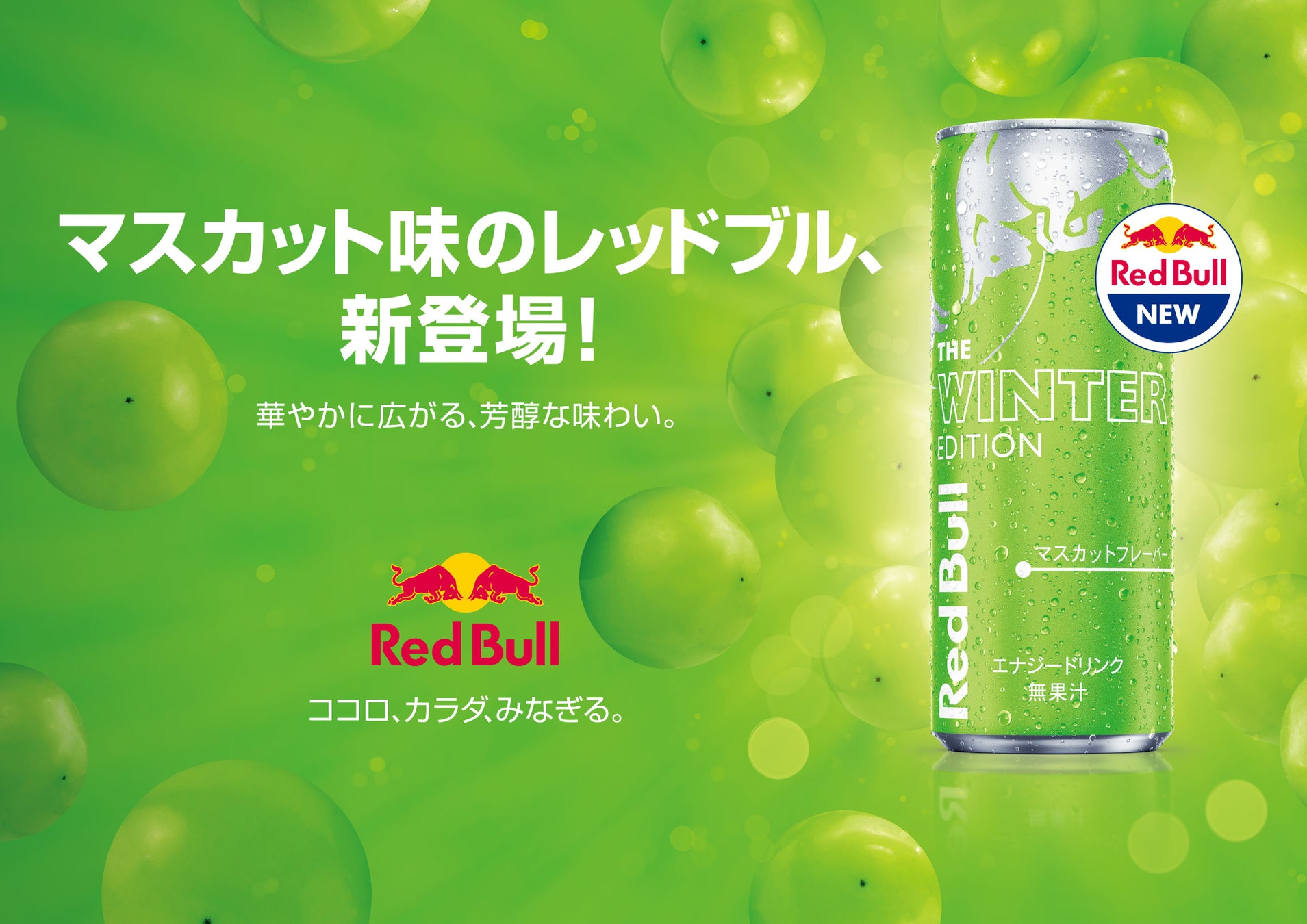 日本限定、マスカット味のレッドブルが10月3日（火）より販売決定！
