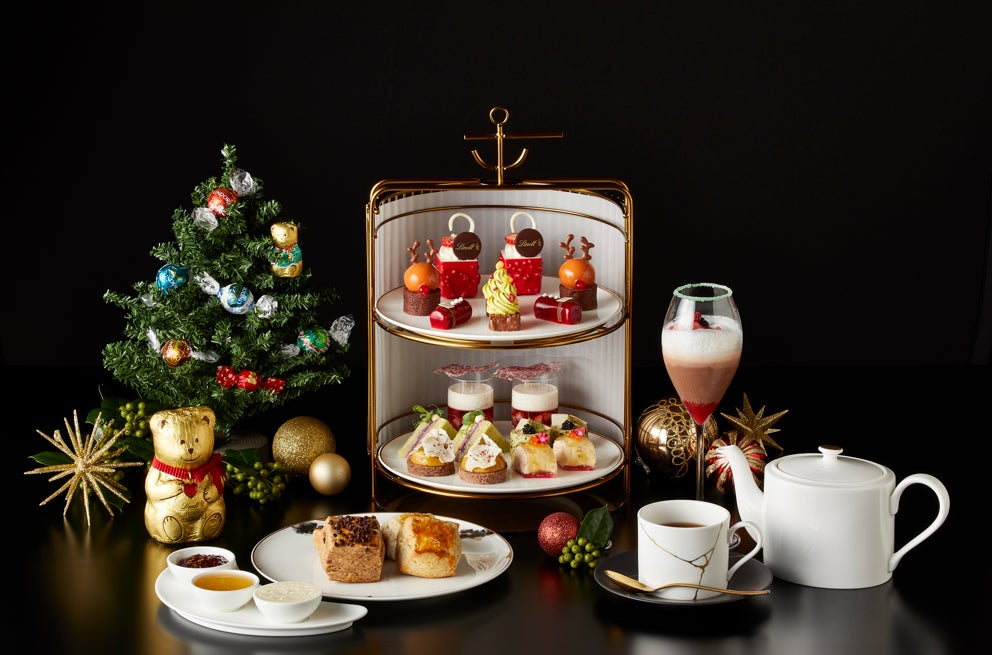 【ウェスティンホテル横浜】リンツチョコレートとのコラボレーションによるクリスマス限定アフタヌーンティーの販売を開始