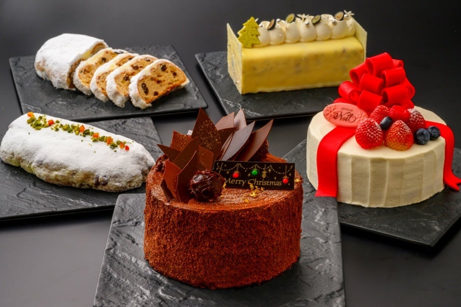【ホテル日航アリビラ】クリスマスシーンを華やかに彩る5種の「アリビラ オリジナル クリスマスケーキ 2023」を販売