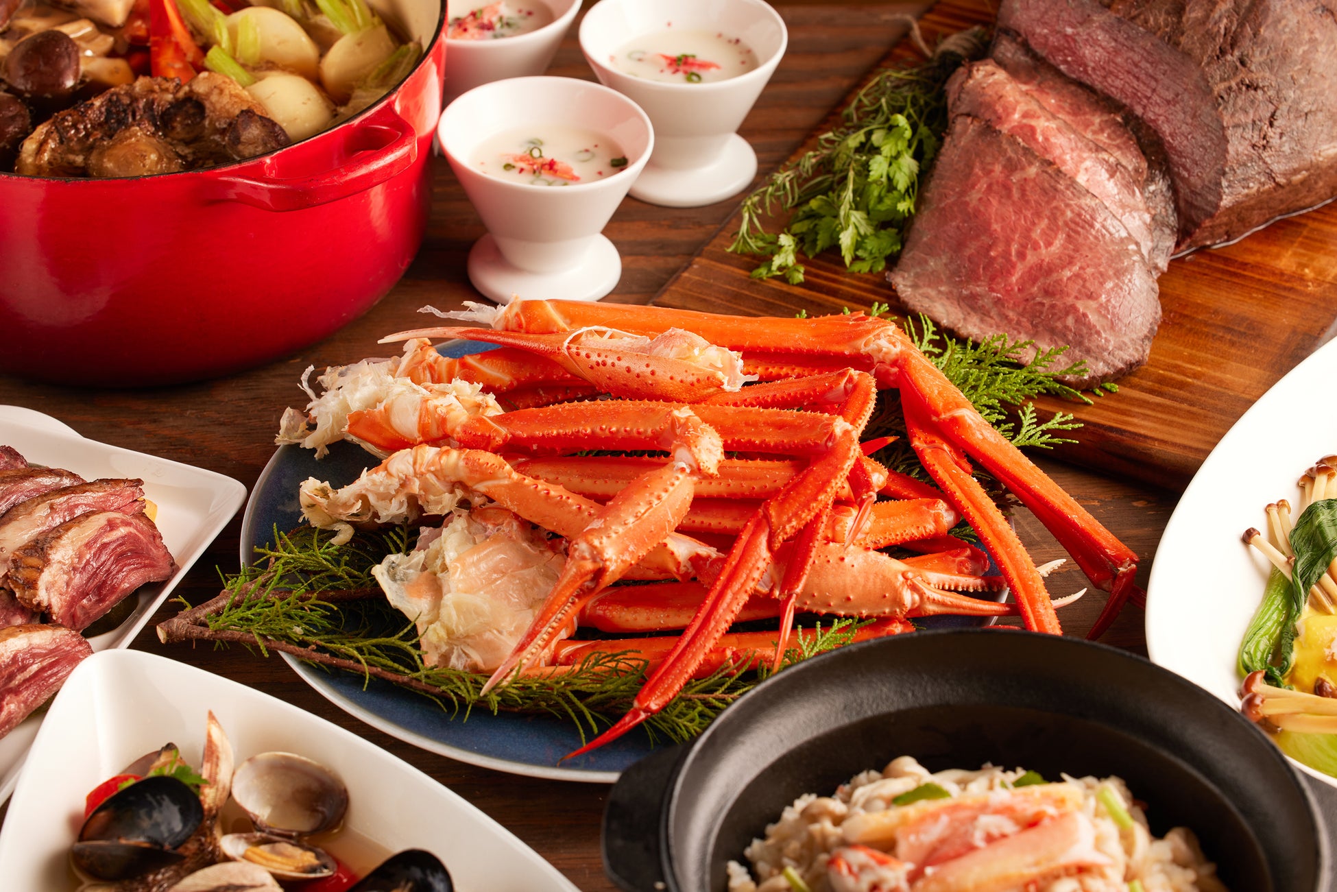 【グランドニッコー東京 台場】GARDEN DINING「蟹フェア」提供期間：2024年1月5日（金）～2月25日（日）