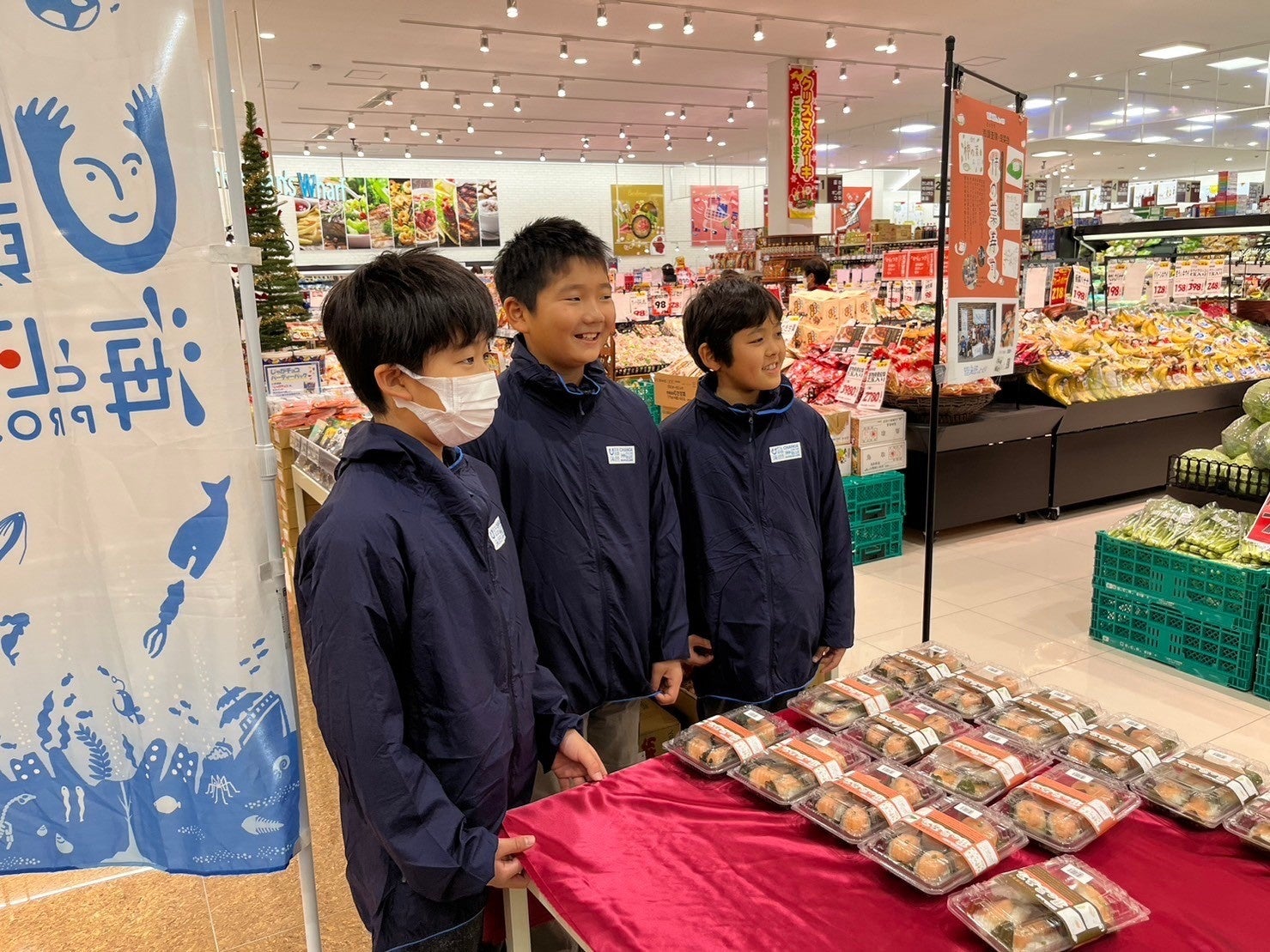 学習体験イベント「とっとり海調査隊」の参加者がデザイン　オリジナルパッケージの柿の葉寿司が完成！販売会を開催しました