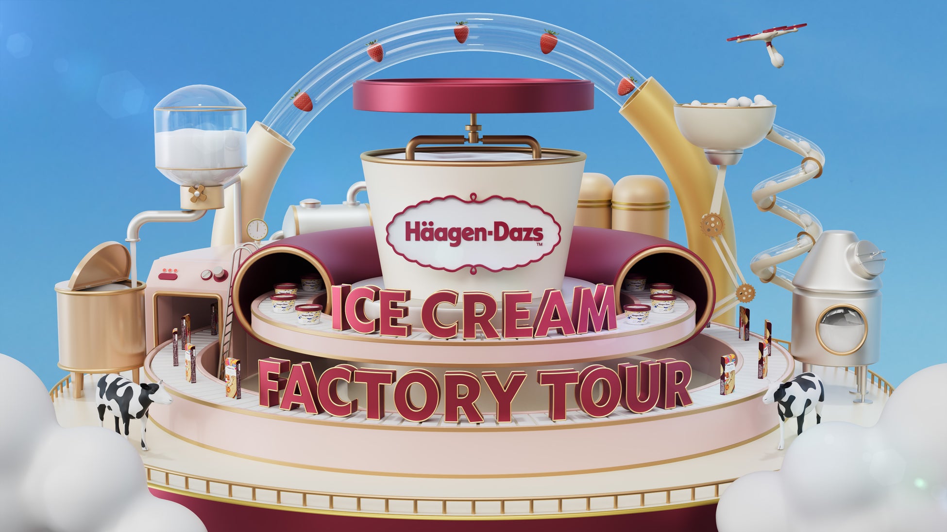 “ハーゲンダッツ群馬工場”の生産ラインを初公開！　『Häagen-Dazs ICE CREAM FACTORY TOUR』本日公開　アイスクリームの製造工程が楽しく学べるバーチャル工場見学