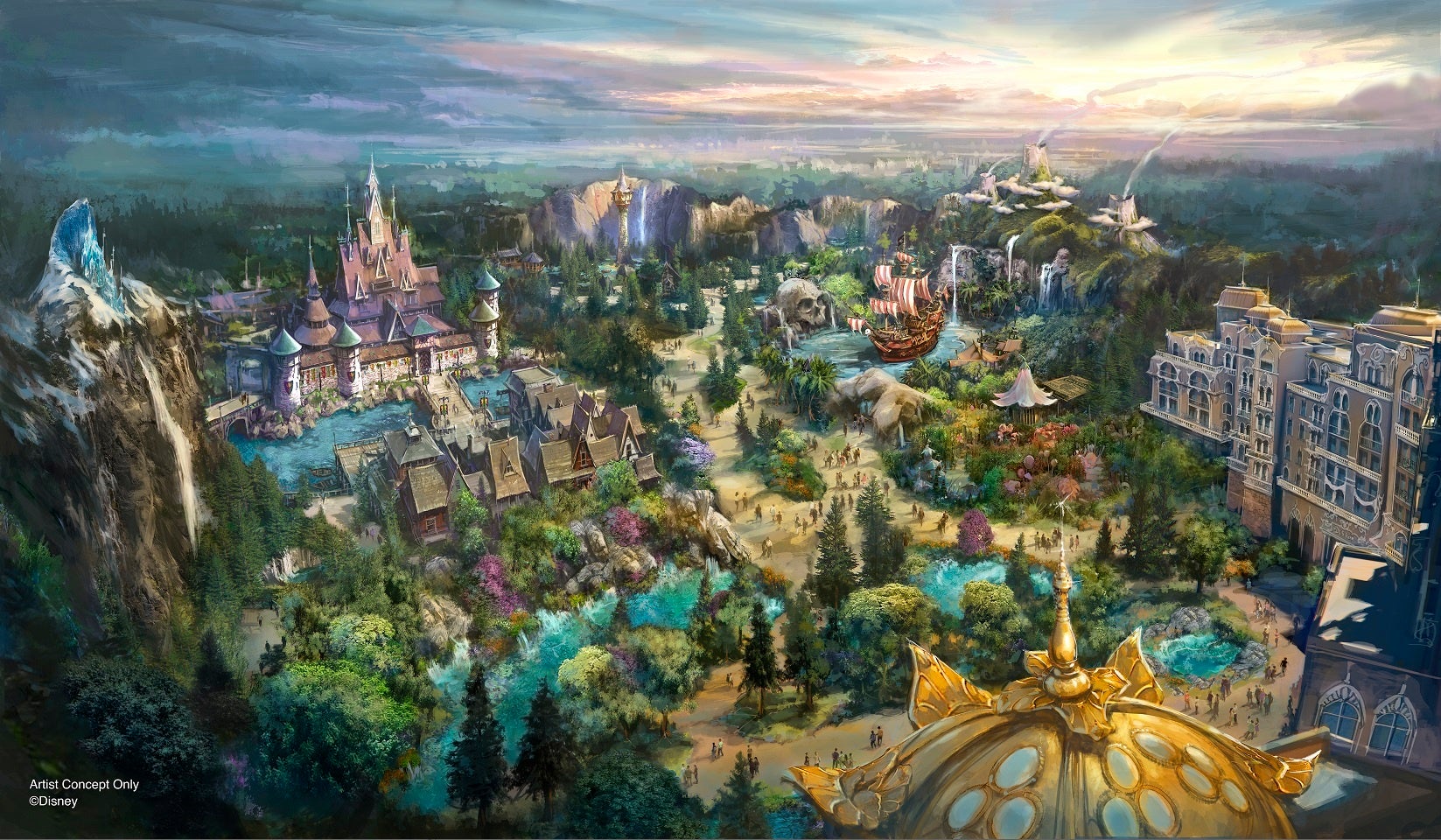 東京ディズニーシー 8番目の新テーマポート「ファンタジースプリングス」アトラクションなど施設の詳細を初公開！