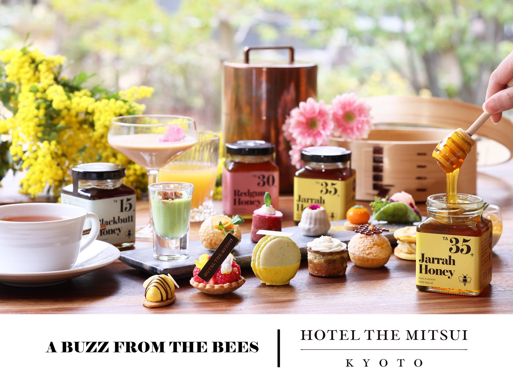 A BUZZ FROM THE BEES × HOTEL THE MITSUI KYOTO大好評の「“奇跡のはちみつ” アフタヌーンティー」が今年も登場