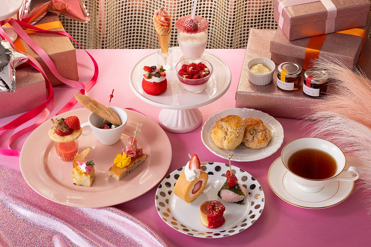 【スイスホテル南海大阪】かわいいピンクに心ときめく 「Pretty In Pink Afternoon Tea」2024年4月1日（月）より開催