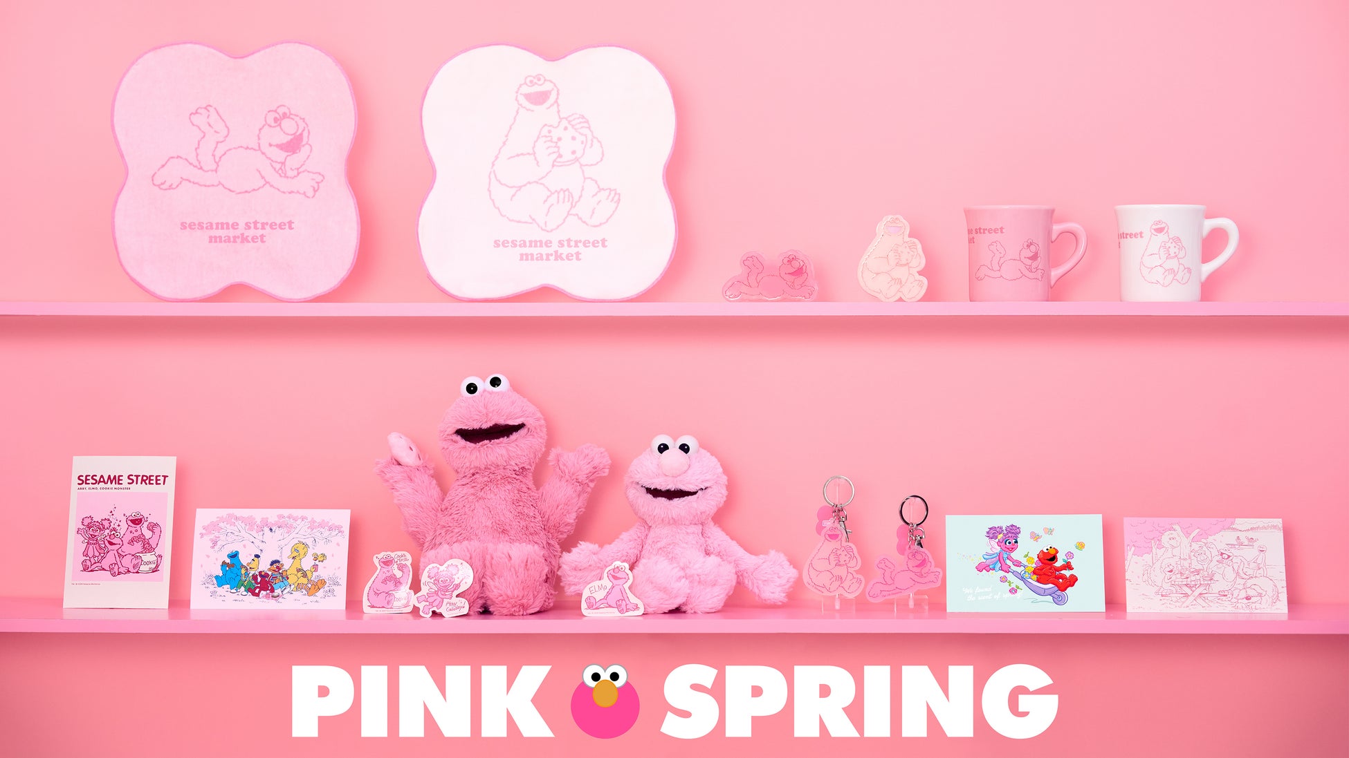 【セサミストリートマーケット】春のシーズンコレクションテーマは「PINK SPRING」春爛漫！すべてがピンクに染まった心躍るラインアップ＜4月4日(木)＞
