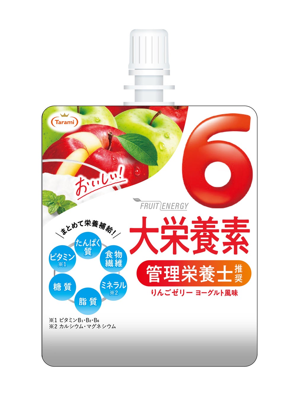 りんごヨーグルトの味わいと共に6大栄養素をまとめて摂取できる「FRUIT ENERGY 6大栄養素 りんごゼリーヨーグルト風味」2024年4月22日(月)より新発売