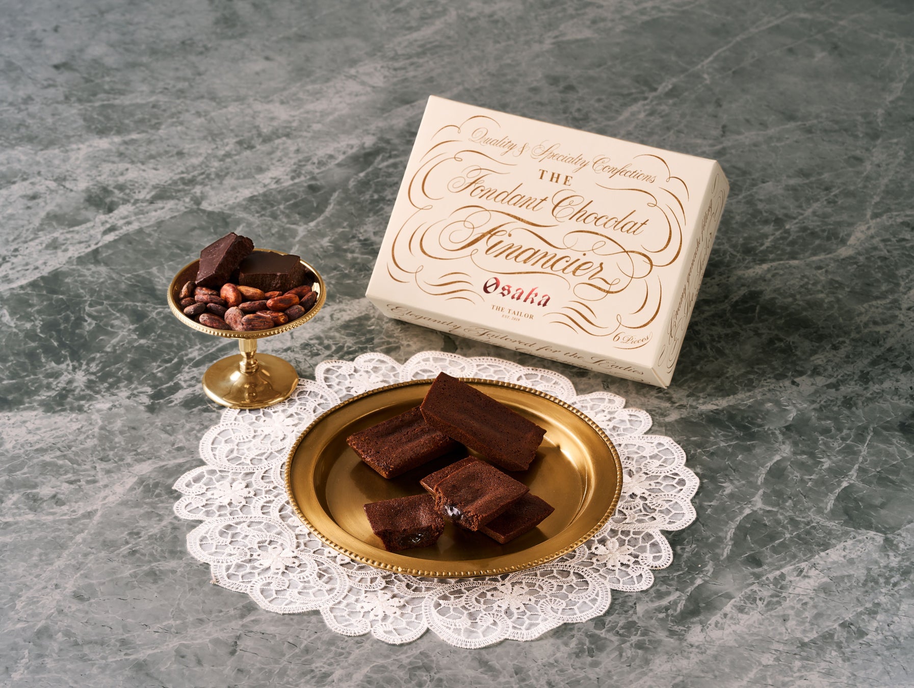 チョコレート菓子専門店「THE TAILOR（ザ・テイラー）」より、エレガンスさ溢れる新たなパッケージに身を包んだ「ザ・フォンダンショコラフィナンシェ」を阪急うめだ限定で発売