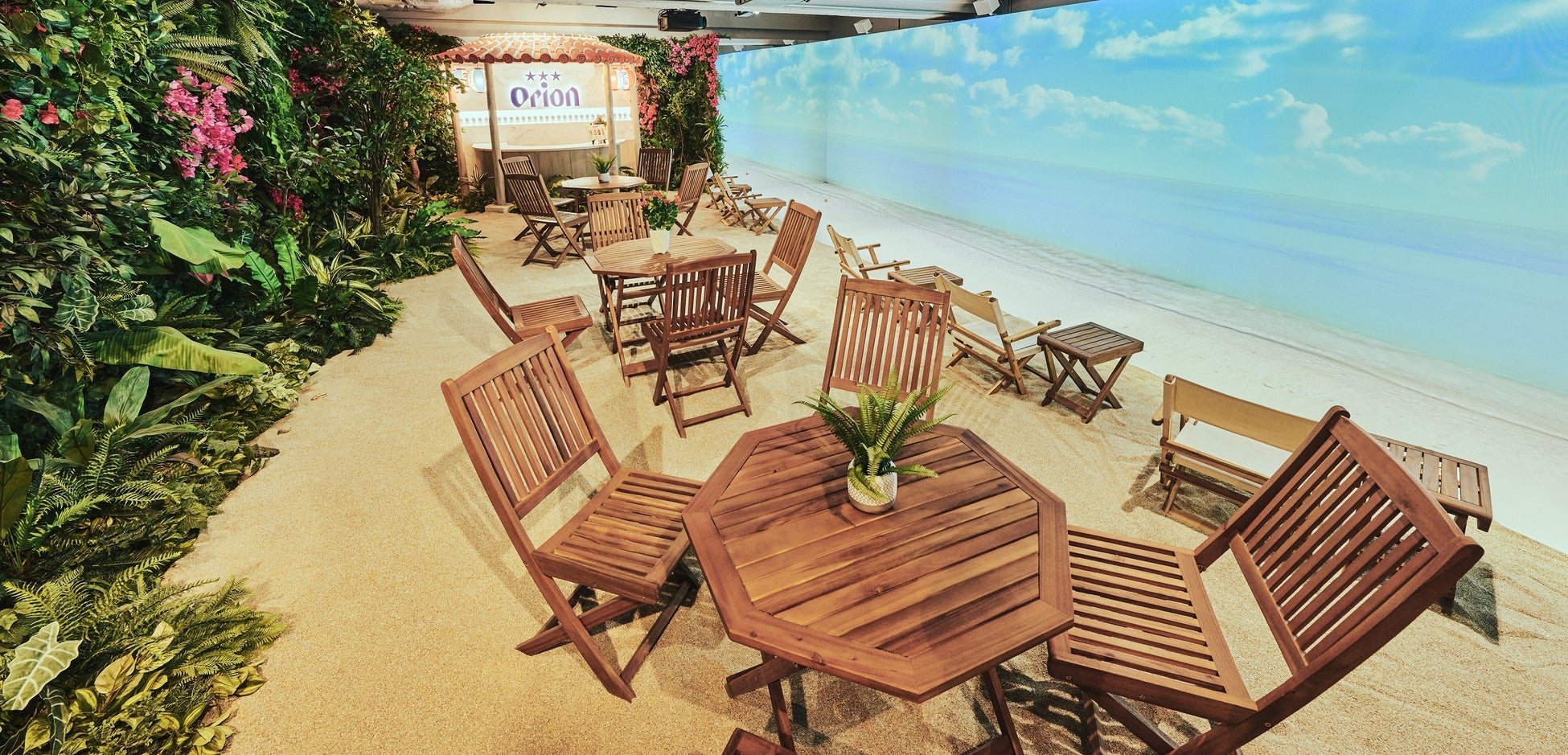 渋谷の地下空間に、東洋一美しいと称される宮古島のビーチが出現！「秒で沖縄に行けるバー by Orion」4月27日から～5月6日までGW期間中に開催！