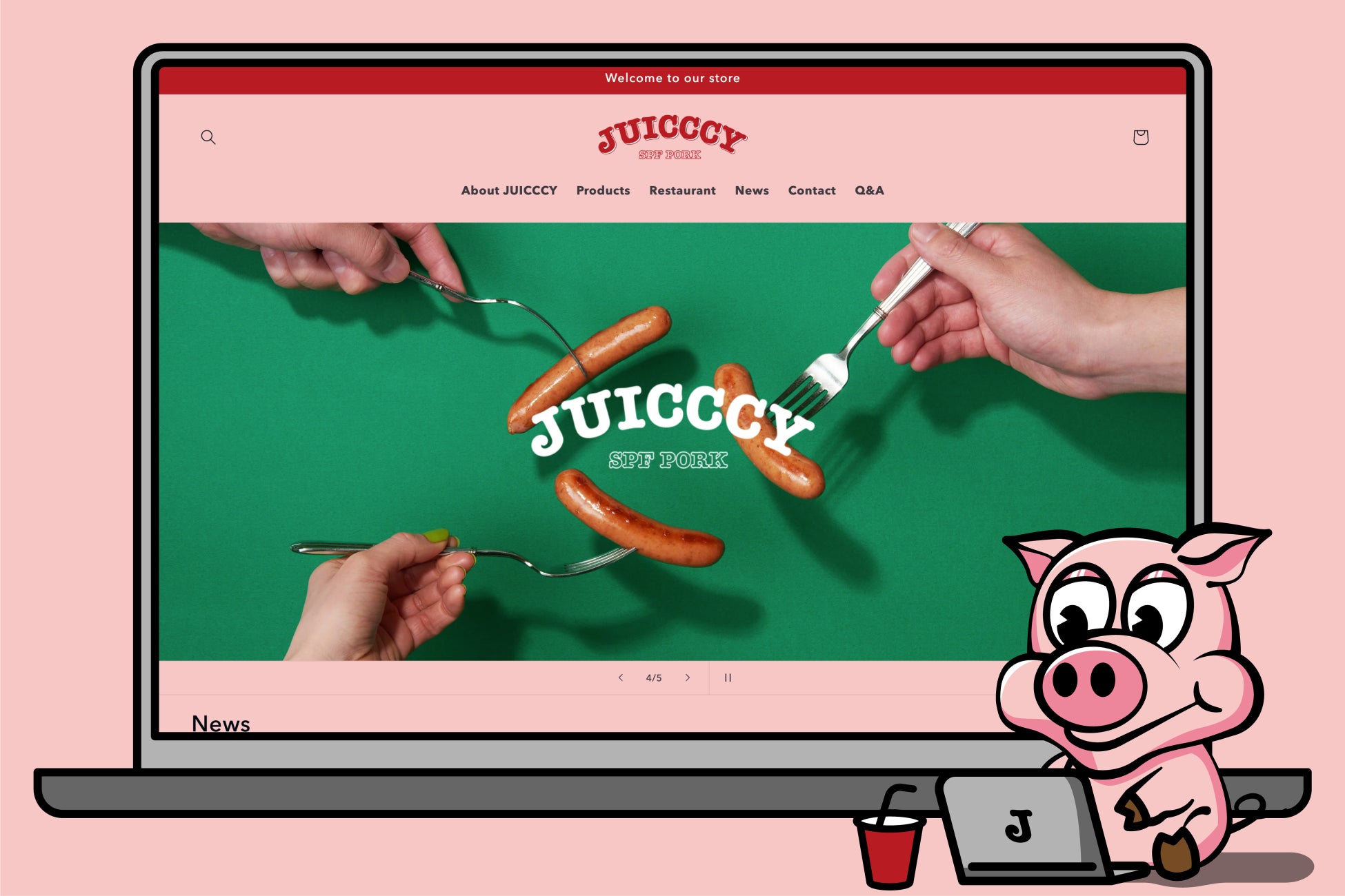 オイシー・ウレシー・タノシーが合言葉！豚肉ブランド「JUICCCY」のECサイトが本日よりオープン