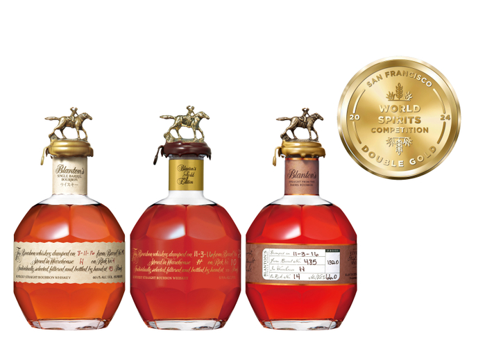 米国最大の酒類コンペティション「SFWSC2024」で “ブラントン”3アイテムが最高金賞を受賞