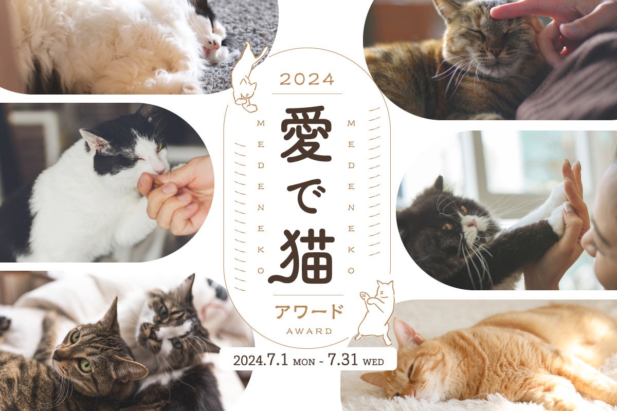 【愛猫のかわいい動画で豪華景品をGET!】7/1(月)から「愛で猫アワード2024」を開催いたします【GRANDS】