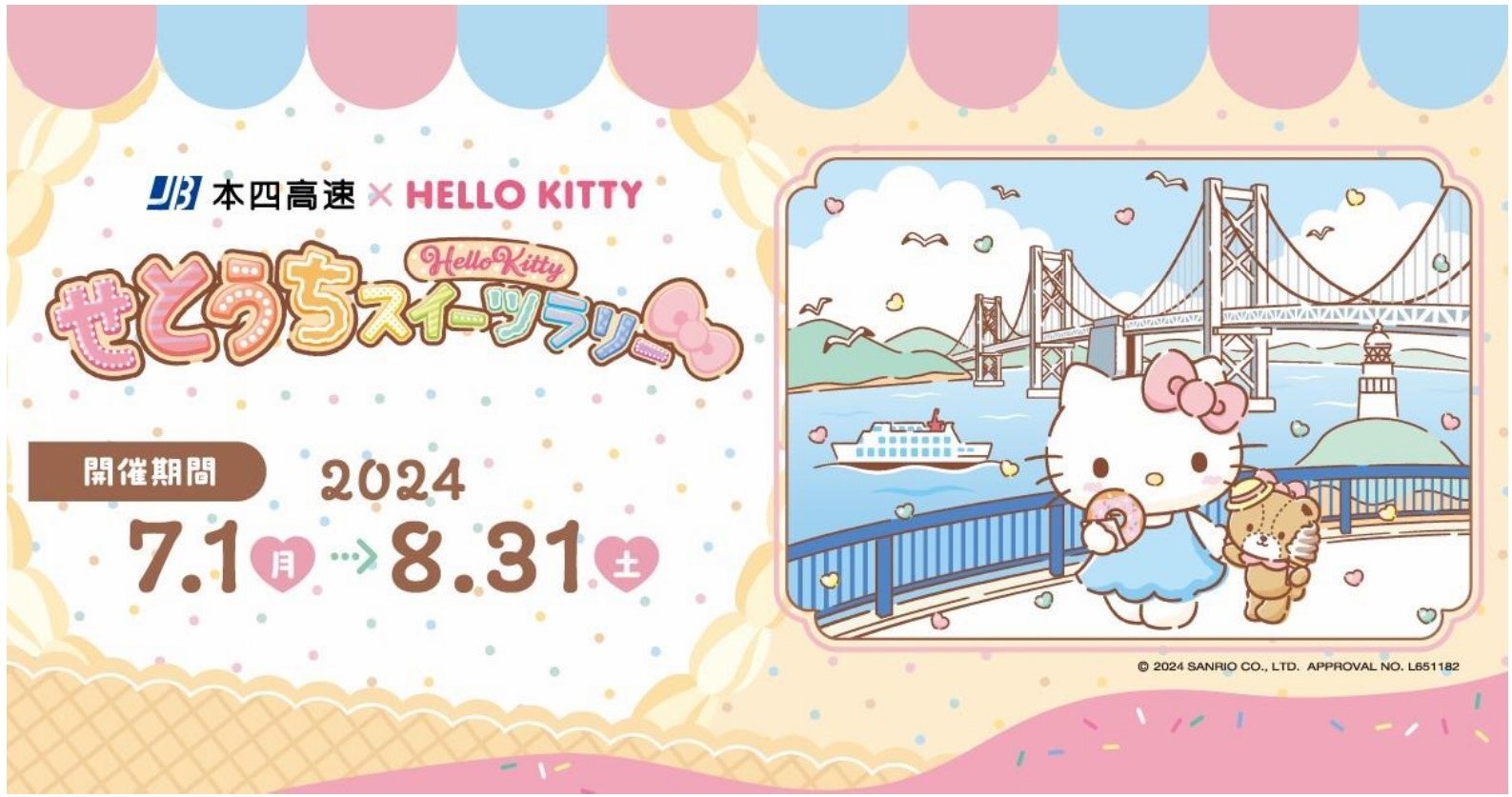 本四高速 × HELLO KITTY（ハローキティ） 「せとうちスイーツラリー」開催！