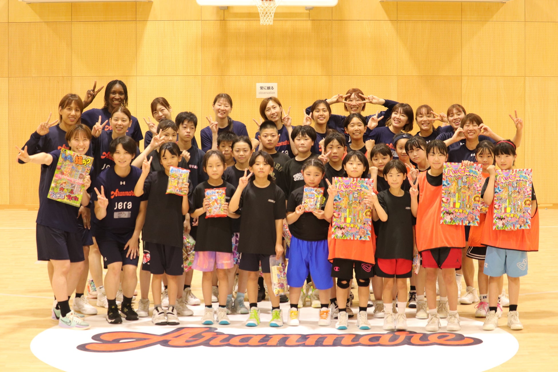 【イベントレポート】Wリーグ所属 アランマーレ秋田の現役選手に教わる「バスケットボール教室」を7月27日（土）に開催しました！