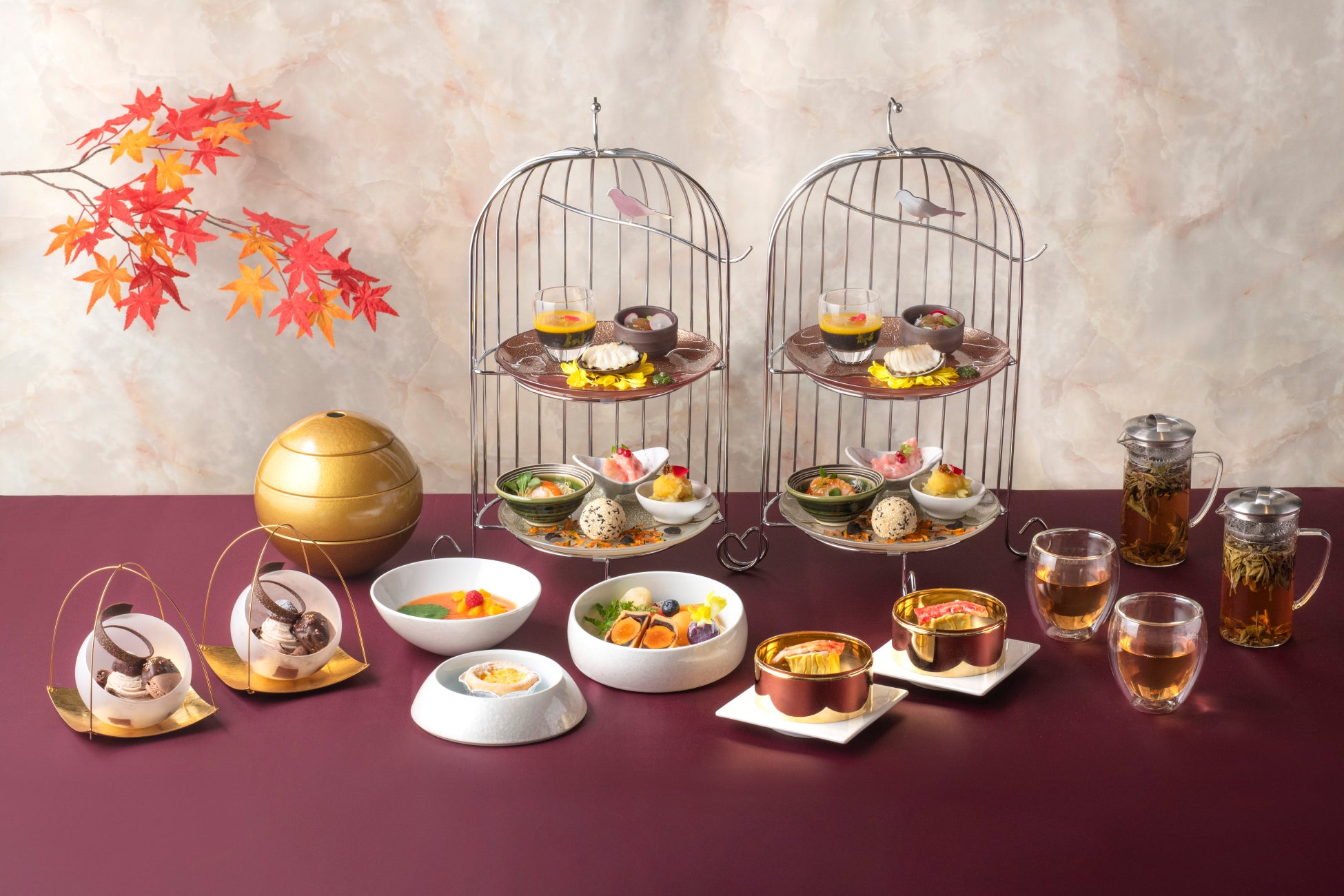 残暑を乗り切るさっぱりピリ辛味と、秋の味覚を堪能できるメニュー　中国料理「王朝」 秋のチャイニーズアフタヌーンティーがスタート