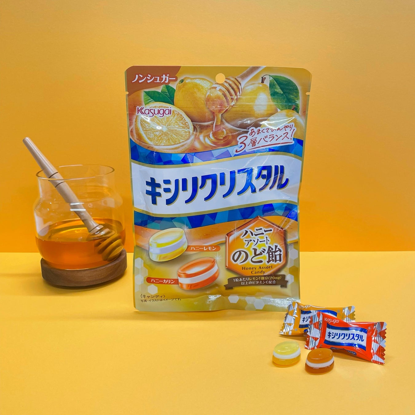 “あっさりした甘さ×ひんやり”のど飴「キシリクリスタル ハニーアソートのど飴」新登場！