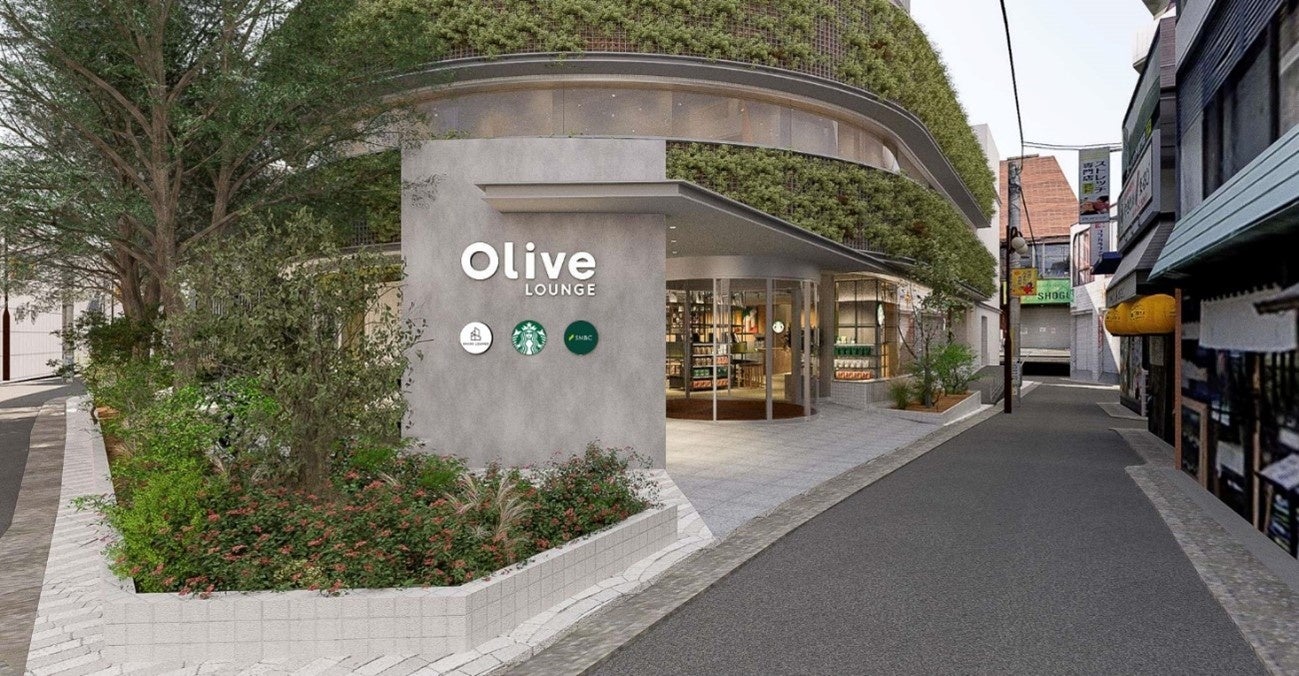 銀行・カフェ・オフィスが一体になった新店舗「Olive LOUNGE 下高井戸店」が10月7日オープン