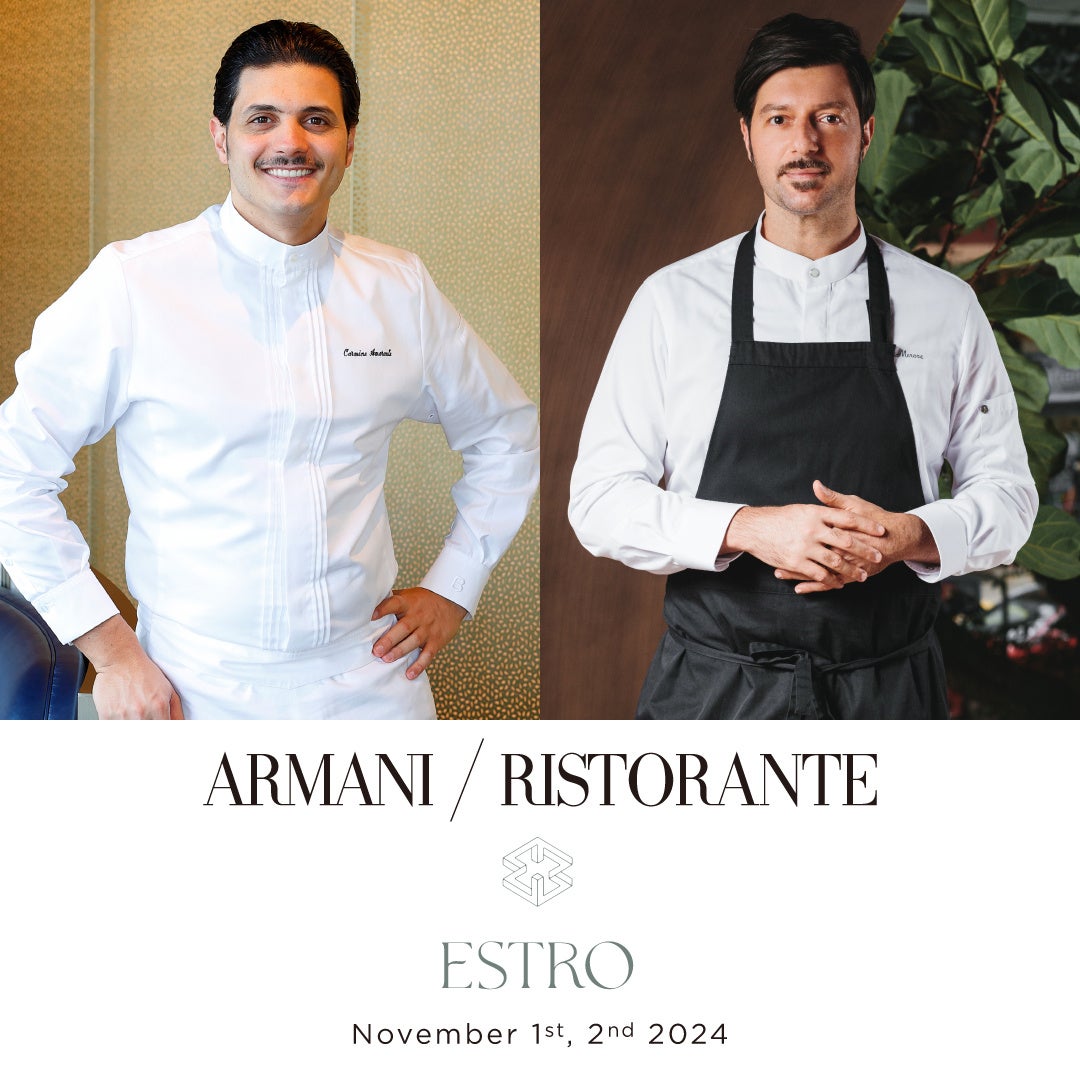 【アルマーニ / リストランテ】「ARMANI / RISTORANTE」 東京 x「ESTRO」香港 4hands dinner