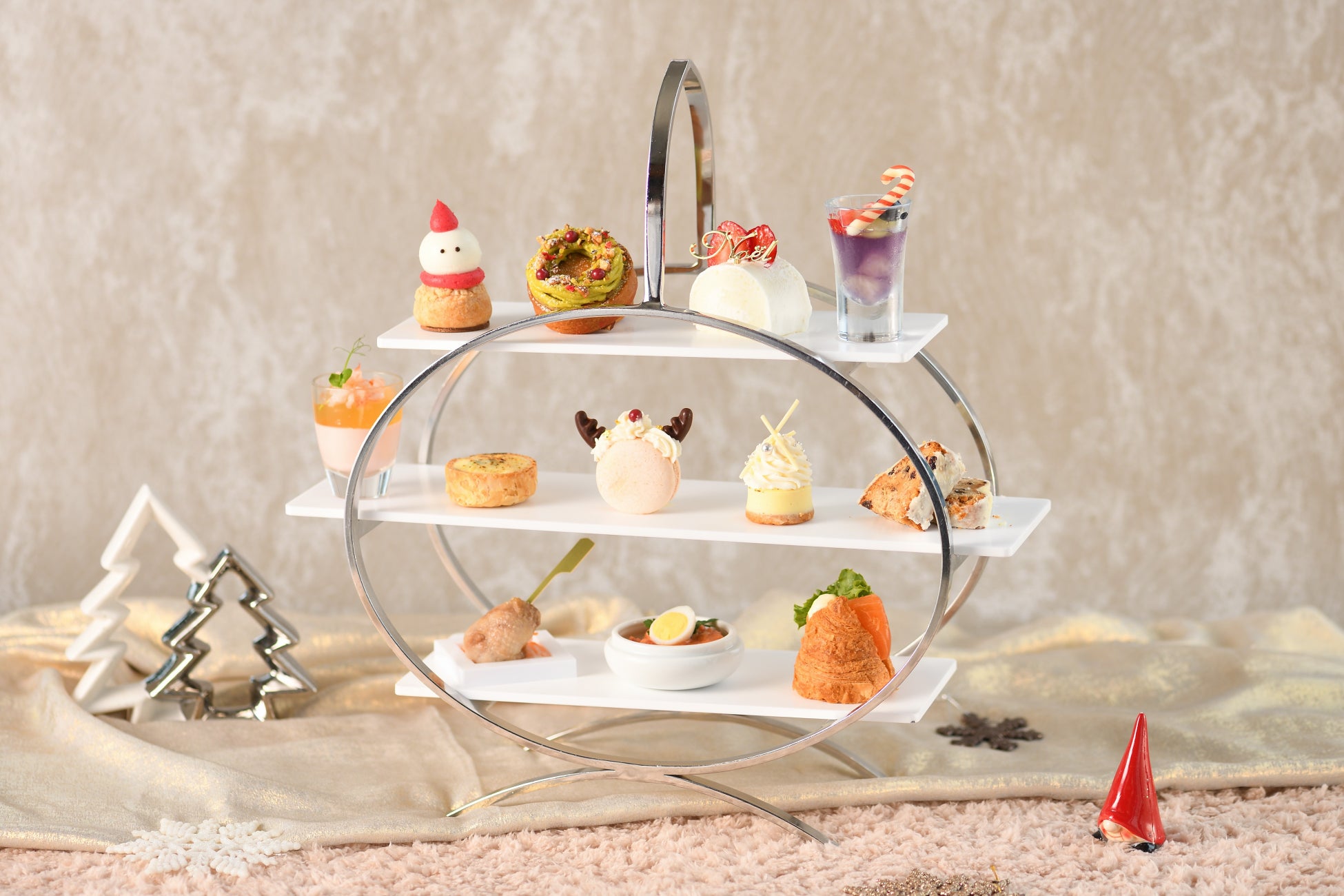 【THE GRAND GINZA】Christmas Afternoon tea 2024が、11月1日より期間限定で提供開始