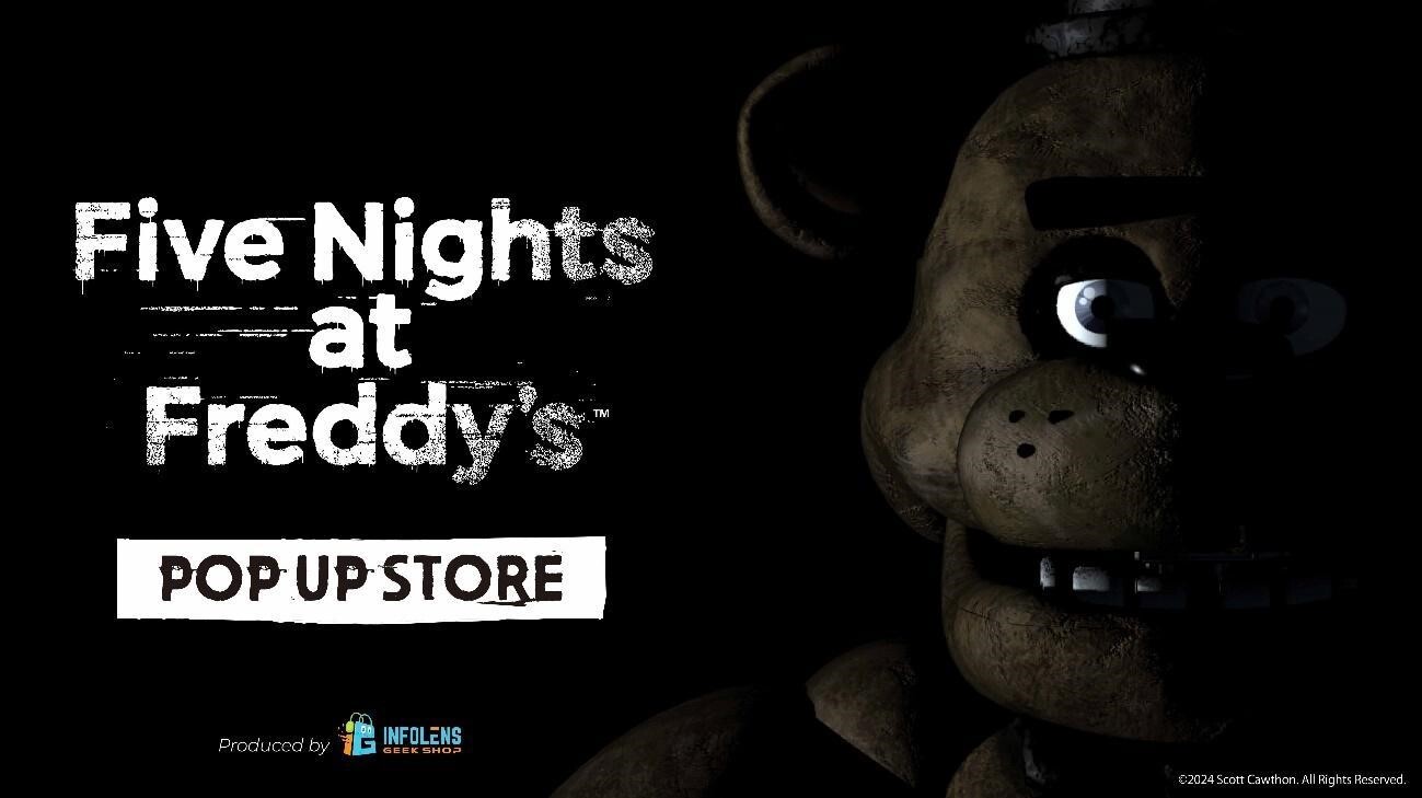 大人気ホラーゲーム「Five Nights at Freddy’s」の
公式POP UP STOREが
タワーレコード渋谷店・梅田NU茶屋町店にて期間限定で開催決定！