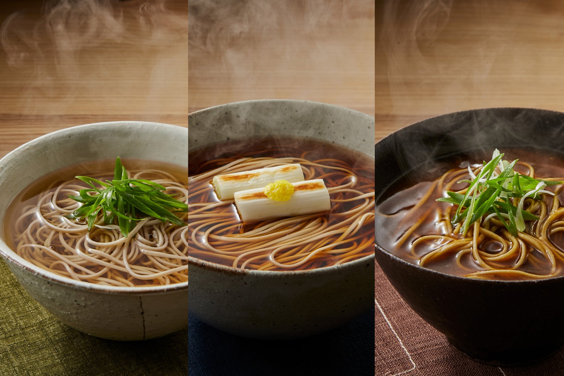 一年の締めくくりに大晦日に食べる「年越し蕎麦」。ご家庭で本格的な蕎麦出汁を楽しめる、3種の味の「神宗 年越し蕎麦セット」を発売！