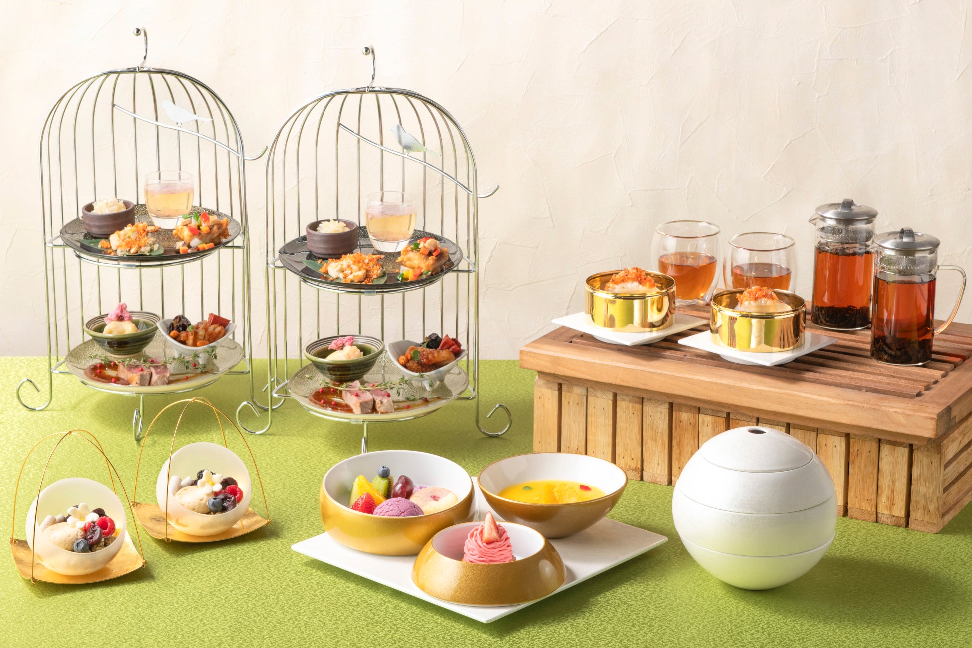 HOTEL THE MITSUI KYOTO × 京菓匠 鶴屋吉信 伝統の味と新たな感性が織りなす「和のアフタヌーンティー」期間限定で開催