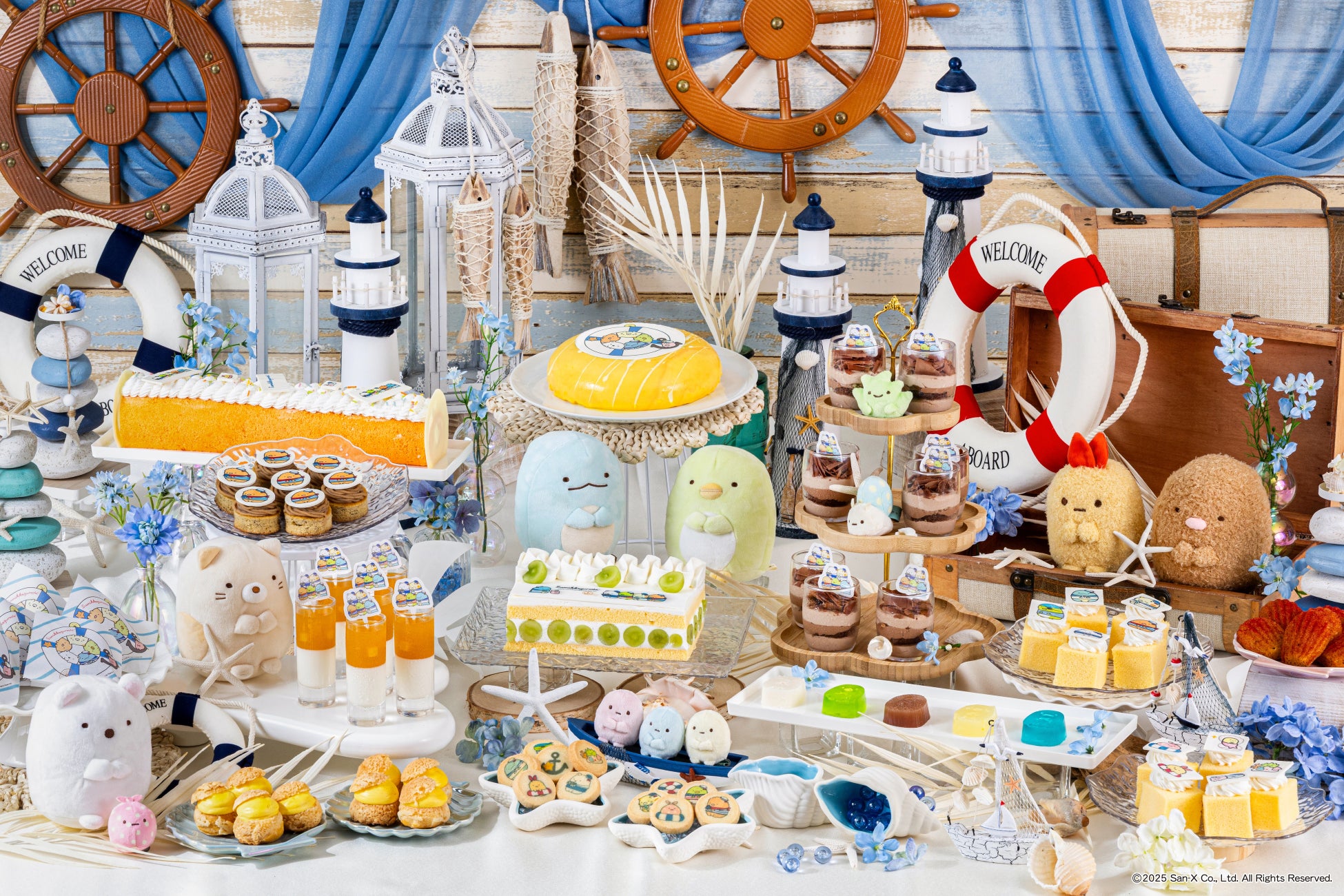 【九州初開催】すみっコぐらしコラボレーションスイーツビュッフェ「すみっコたちのマリンパーティ」をヒルトン福岡シーホークで7月5日（土）から開催