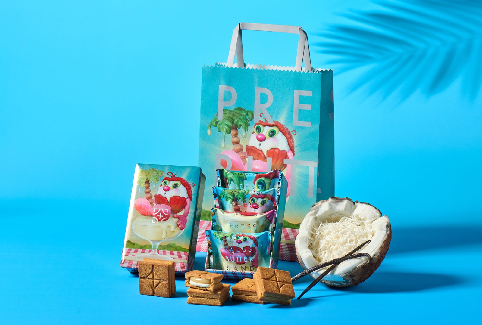 【期間限定】「PRESS BUTTER SAND」×「ArtSticker」第1弾はアーティスト・nico itoとのコラボ商品「バターサンド〈バニラココナッツ〉」を7月1日(火)より販売開始