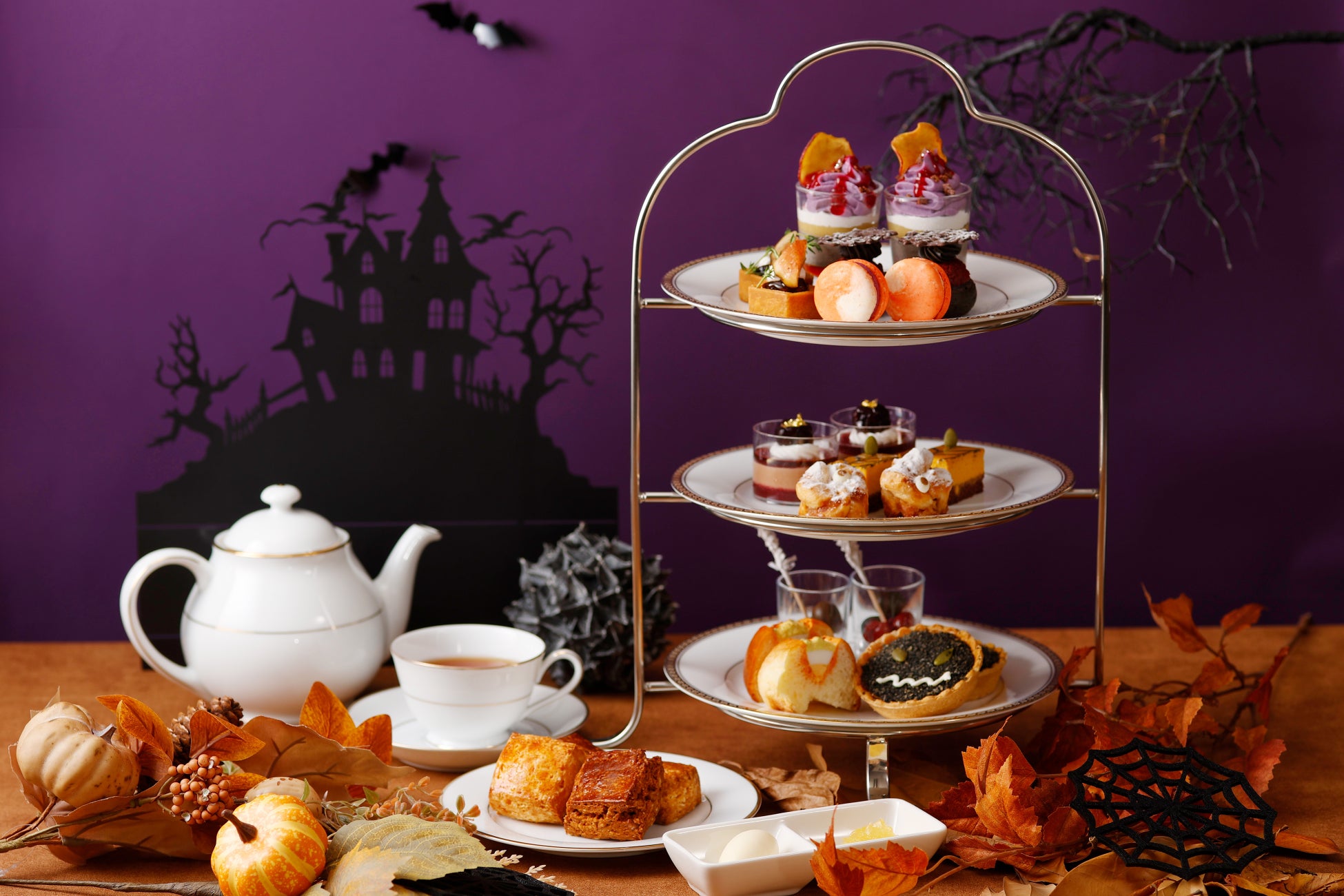 パーク ハイアット 京都 「ザ リビングルーム」実りの秋の恵みを纏う、雅な秋限定アフタヌーンティー＆デザート